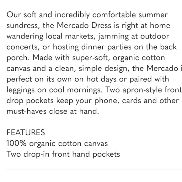 Cotopaxi Mercado Angular Pockets Organic Cotton Camp Dress Sz M-In BLUE - Picture 10 of 10